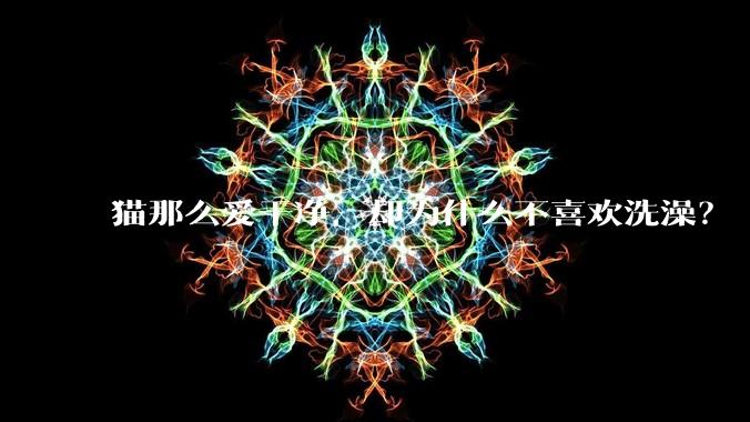 猫那么爱干净，却为什么不喜欢洗澡？